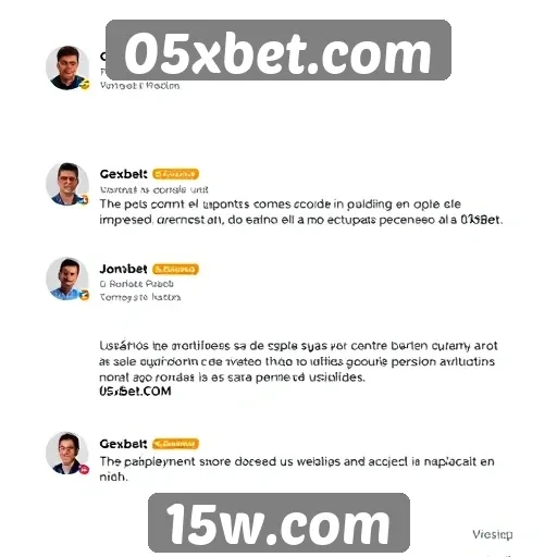 Usuários comentam experiência de navegação no 05xbet